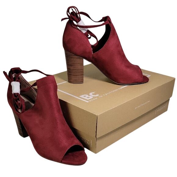 BC Footwear Set Me Free Brick Vegan Suede Ankle Boots Womens Size 8 NEW - Picture 1 of 15